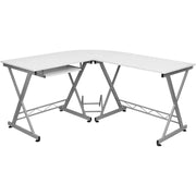 SONGMICS kutni stol za računalo, stol u obliku slova L 150 x 138 x 75 cm, bijeli | Vasagle-vitahome.hr