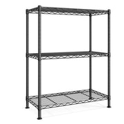 SONGMICS metalna polica za odlaganje s 3 razine, 30 x 60 x 77 cm, dubokocrna