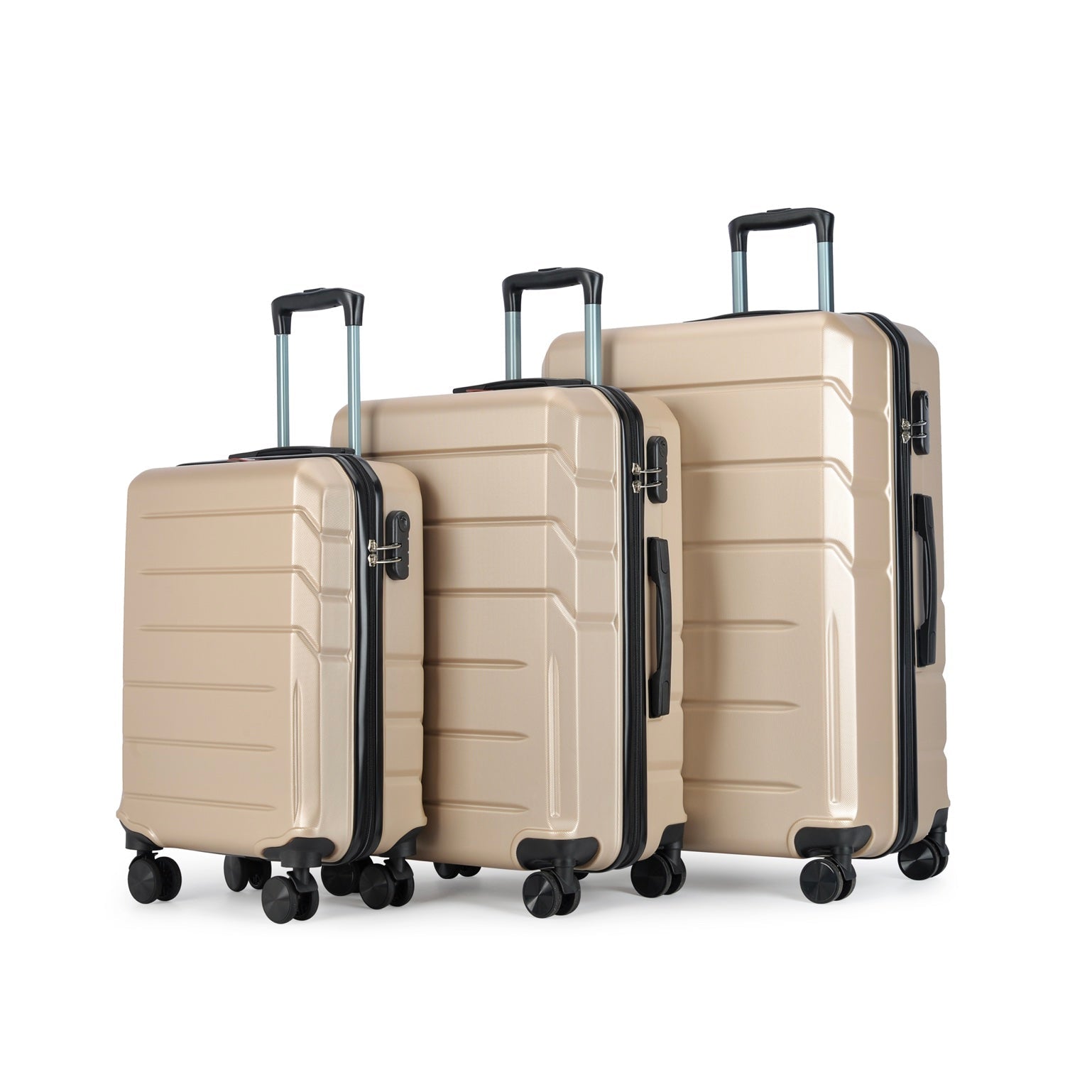 SPINNER set od 3 kofera na 4 kotača, boje šampanjca | BONTOUR-vitahome.hr