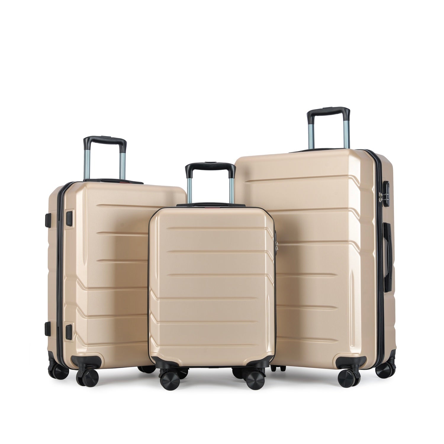 SPINNER set od 3 kofera na 4 kotača, boje šampanjca | BONTOUR-vitahome.hr