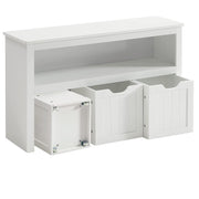 Spremište za igračke, kutija za pohranu s kotačima, 102 x 60 x 30 cm, bijela | VASAGLE-vitahome.hr