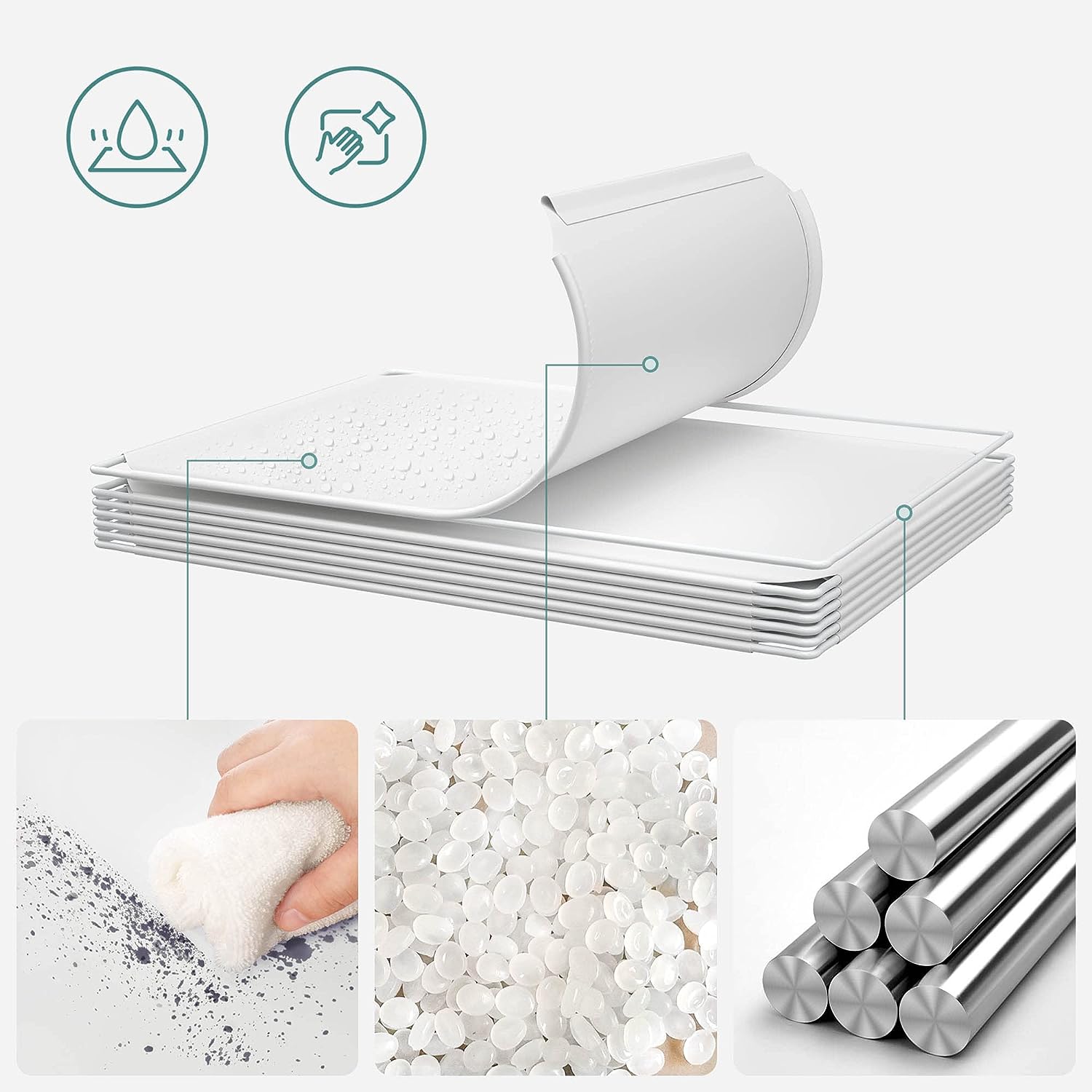 Spremište za igračke, plastični dječji regal, bijeli | SONGMICS-vitahome.hr