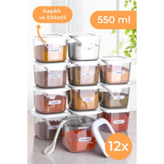 Spremnici za kuhinju (12 kom), 964FRM1182 | AG-vitahome.hr
