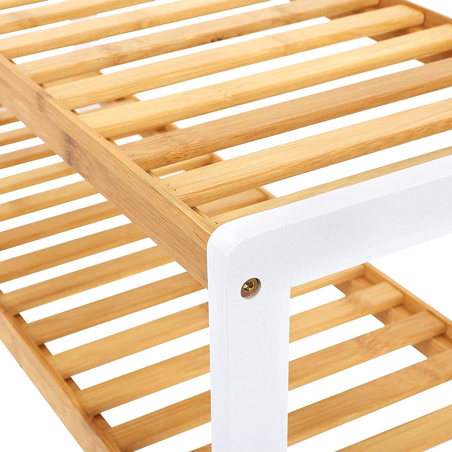 Stalak za cipele od bambusa na dva nivoa 70 x 26 x 33 cm | SONGMICS-vitahome.hr
