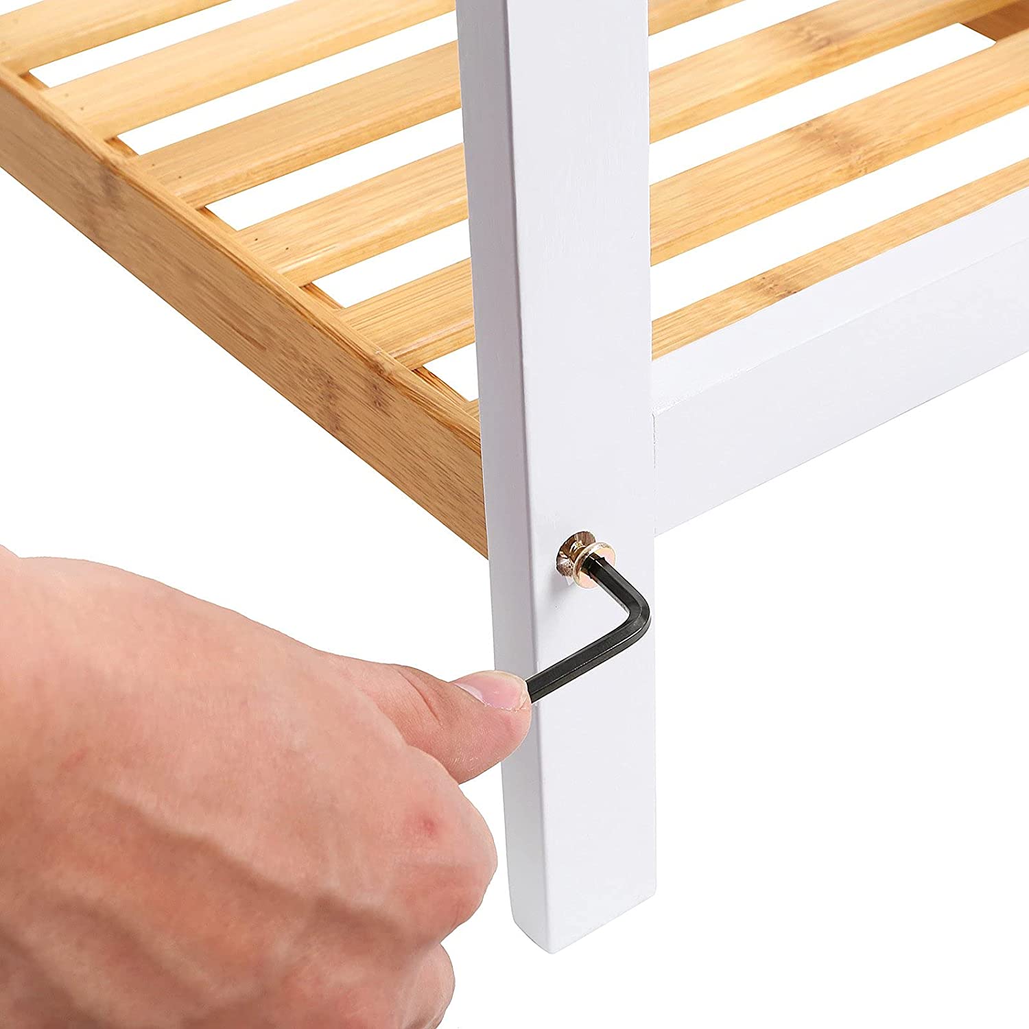 Stalak za cipele od bambusa na dva nivoa 70 x 26 x 33 cm | SONGMICS-vitahome.hr