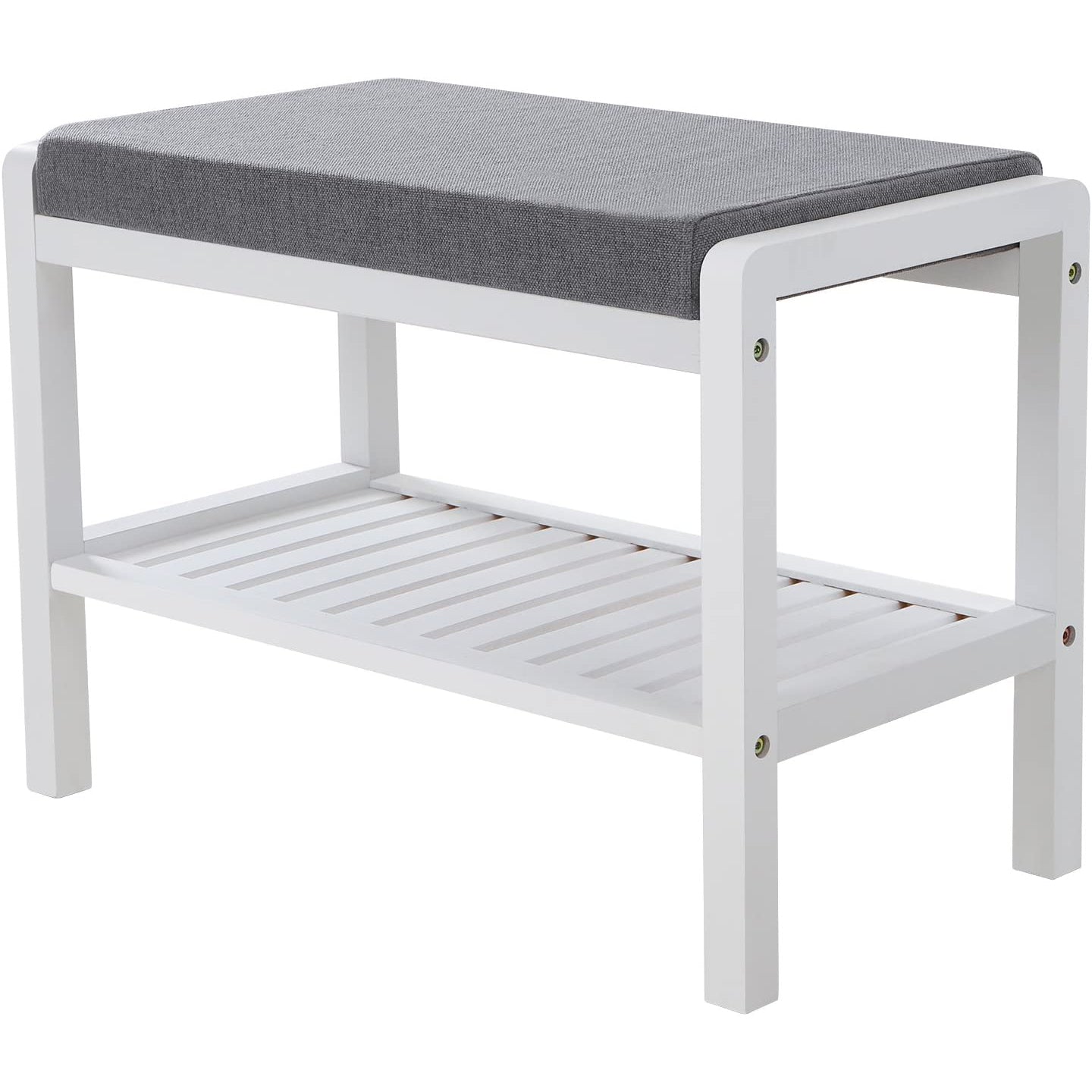 Stalak za cipele od bambusa s podstavljenim sjedalom 60 x 32 x 43 cm | SONGMICS-vitahome.hr