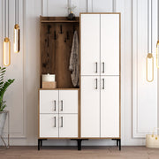 Stalak za hodnik Berlin BA - Walnut, White | AG-vitahome.hr