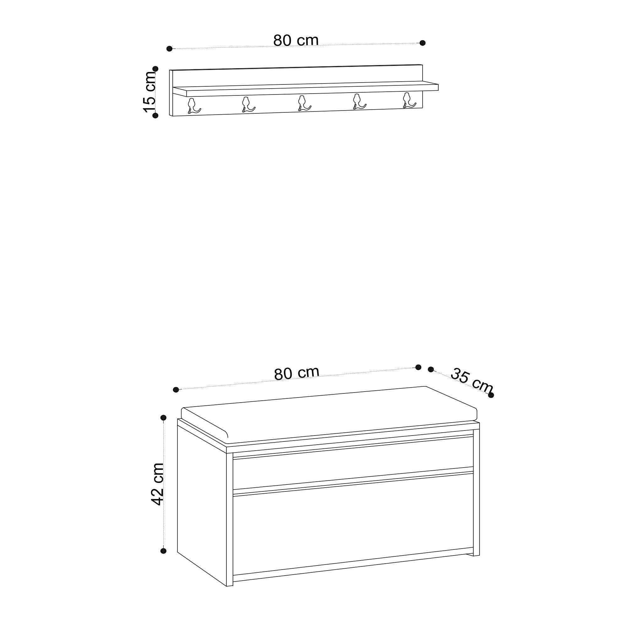 Stalak za hodnik Boby - Carrara Marble | AG-vitahome.hr