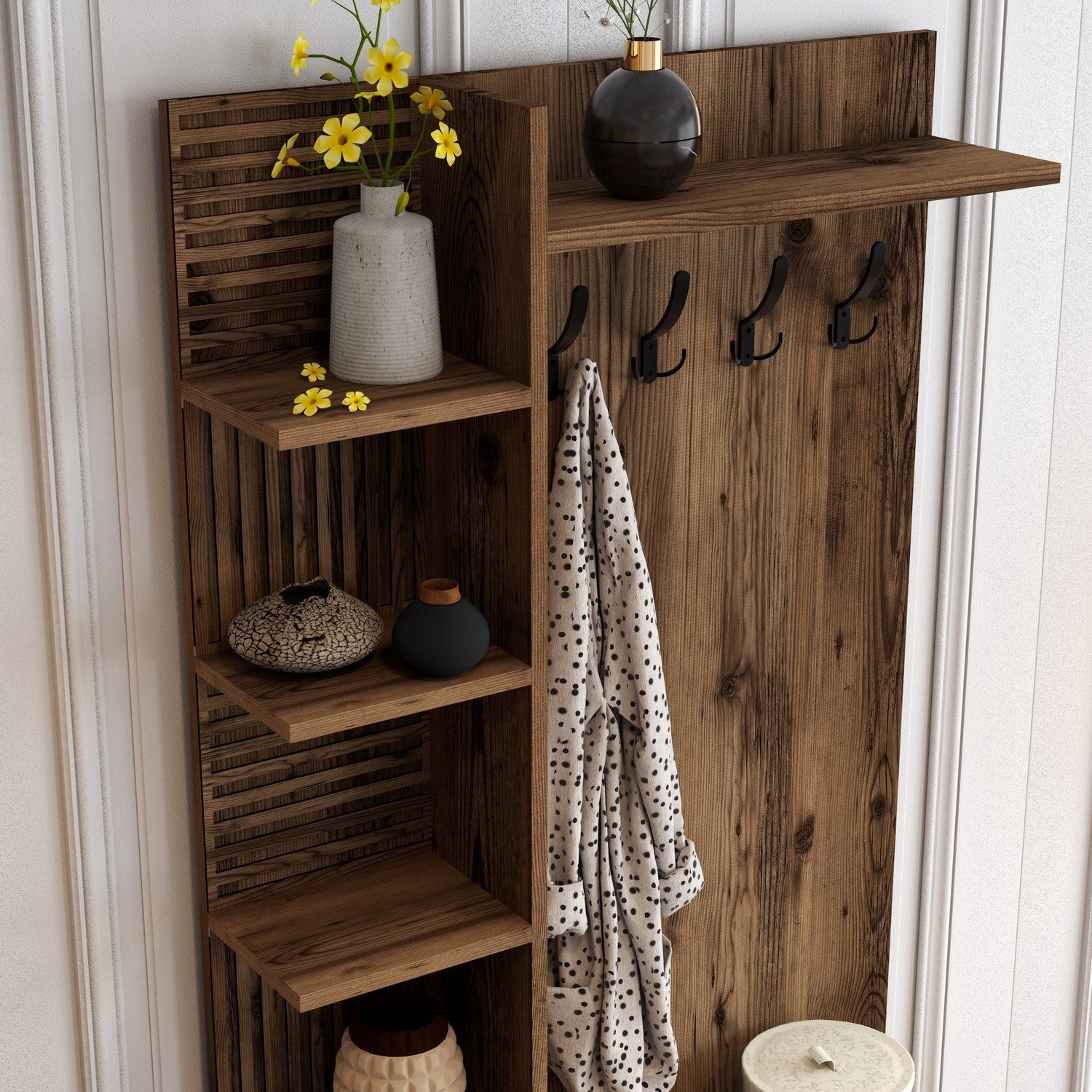 Stalak za hodnik Viyana D - Walnut | AG-vitahome.hr