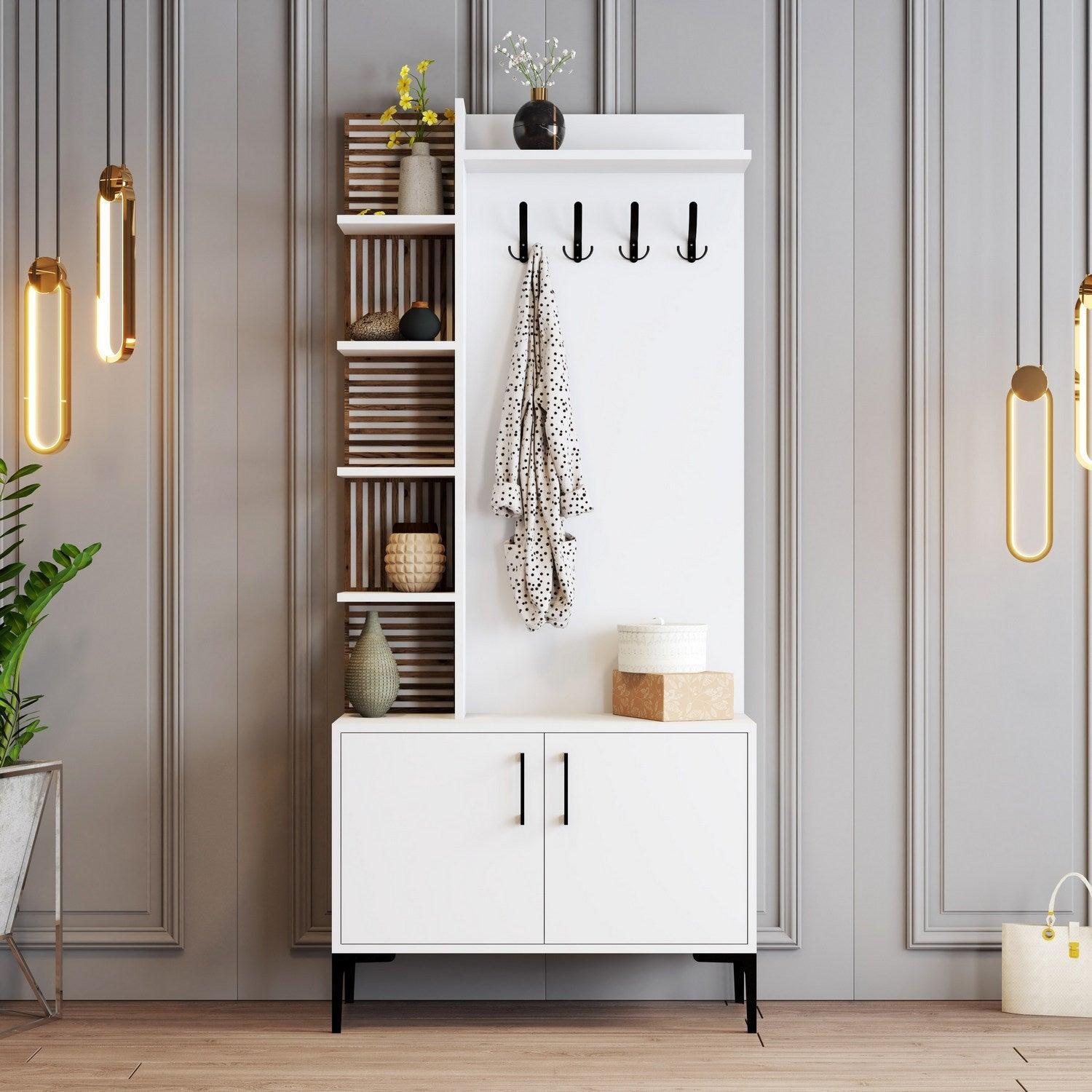 Stalak za hodnik Viyana D - White | AG-vitahome.hr
