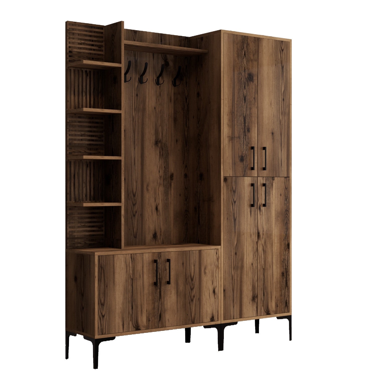 Stalak za hodnik Viyana DA - Walnut | AG-vitahome.hr