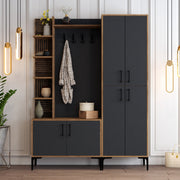 Stalak za hodnik Viyana DA - Walnut, Anthracite | AG-vitahome.hr