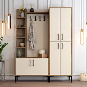 Stalak za hodnik Viyana DA - Walnut, Cream | AG-vitahome.hr