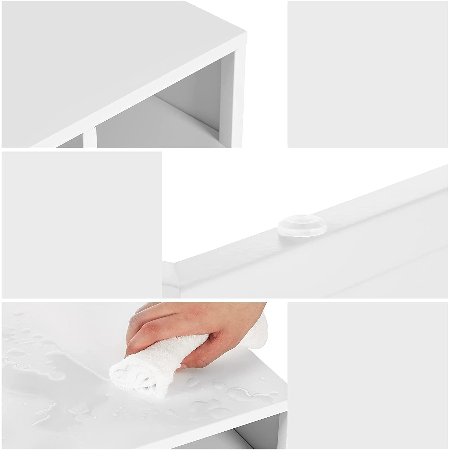 Stalak za ispis na policama, multifunkcionalni stalak, 40,5 x 22 x 30 cm, bijeli | SONGMICS-vitahome.hr