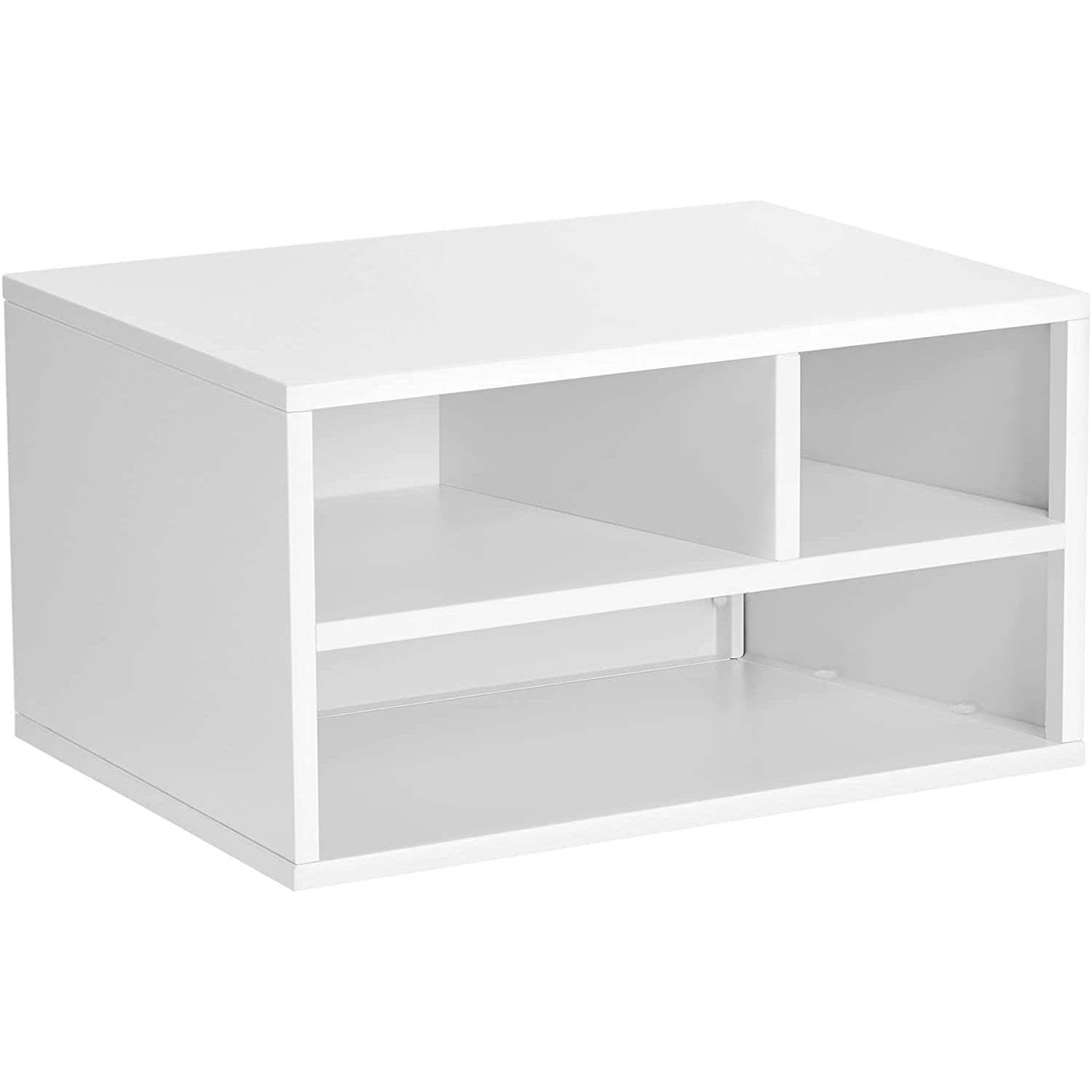 Stalak za ispis na policama, multifunkcionalni stalak, 40,5 x 22 x 30 cm, bijeli | SONGMICS-vitahome.hr