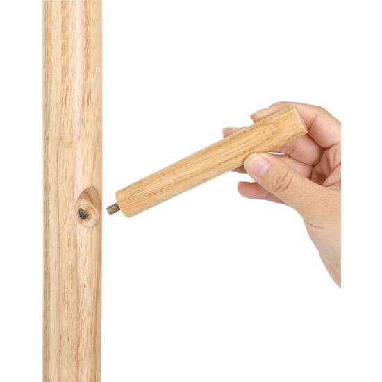 Stalak za kapute od punog drva s 8 kuka visine 175 cm | VASAGLE-vitahome.hr