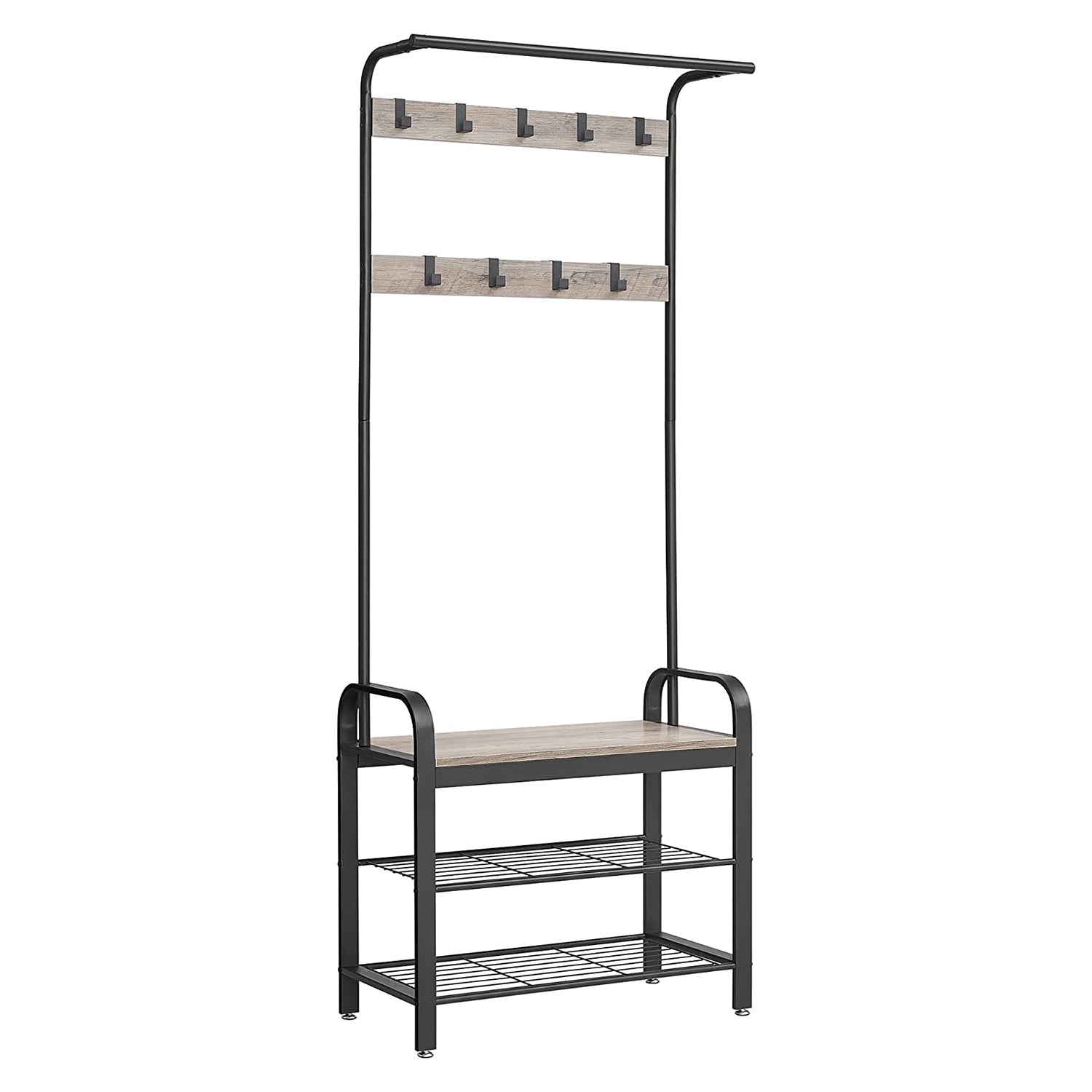 Stalak za kapute, stalak za kapute sa spremištem za cipele, visine 183 cm | VASAGLE-vitahome.hr