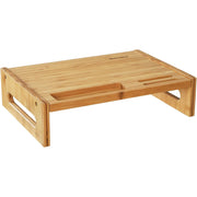 Stalak za monitor od bambusa, stolni organizator visine 10 cm | SONGMICS-vitahome.hr