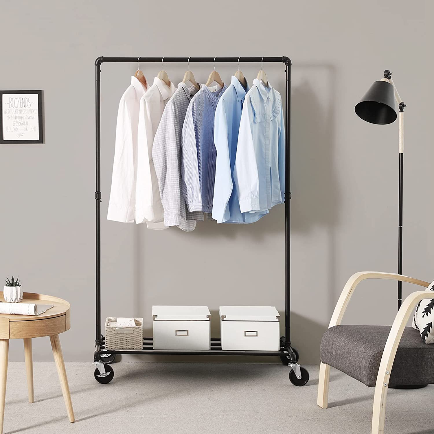 Stalak za odjeću, metalni stalak za teške predmete, nosivosti do 90 kg | SONGMICS-vitahome.hr