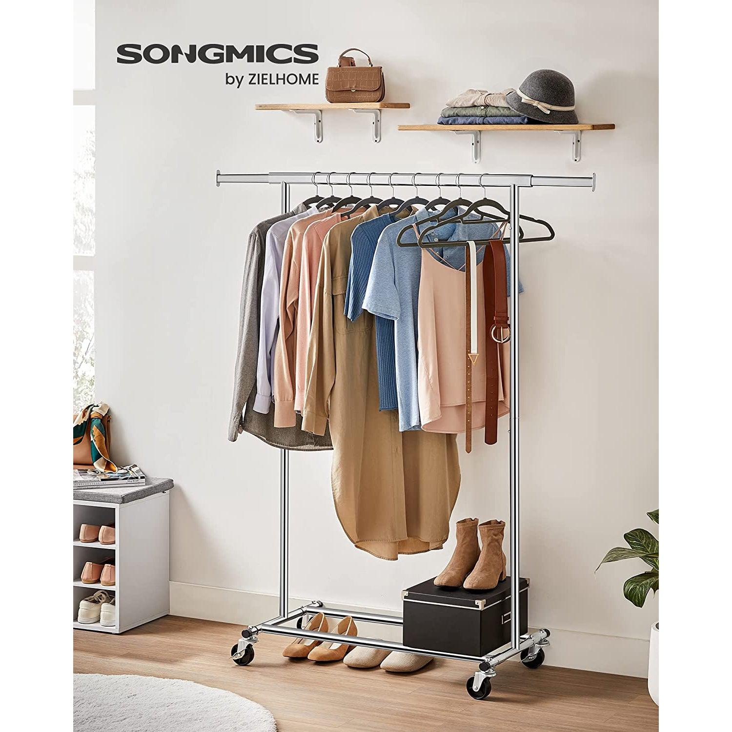 Stalak za odjeću, Metalni valjani stalak za teške uvjete rada može se opteretiti do 90 kg | SONGMICS-vitahome.hr