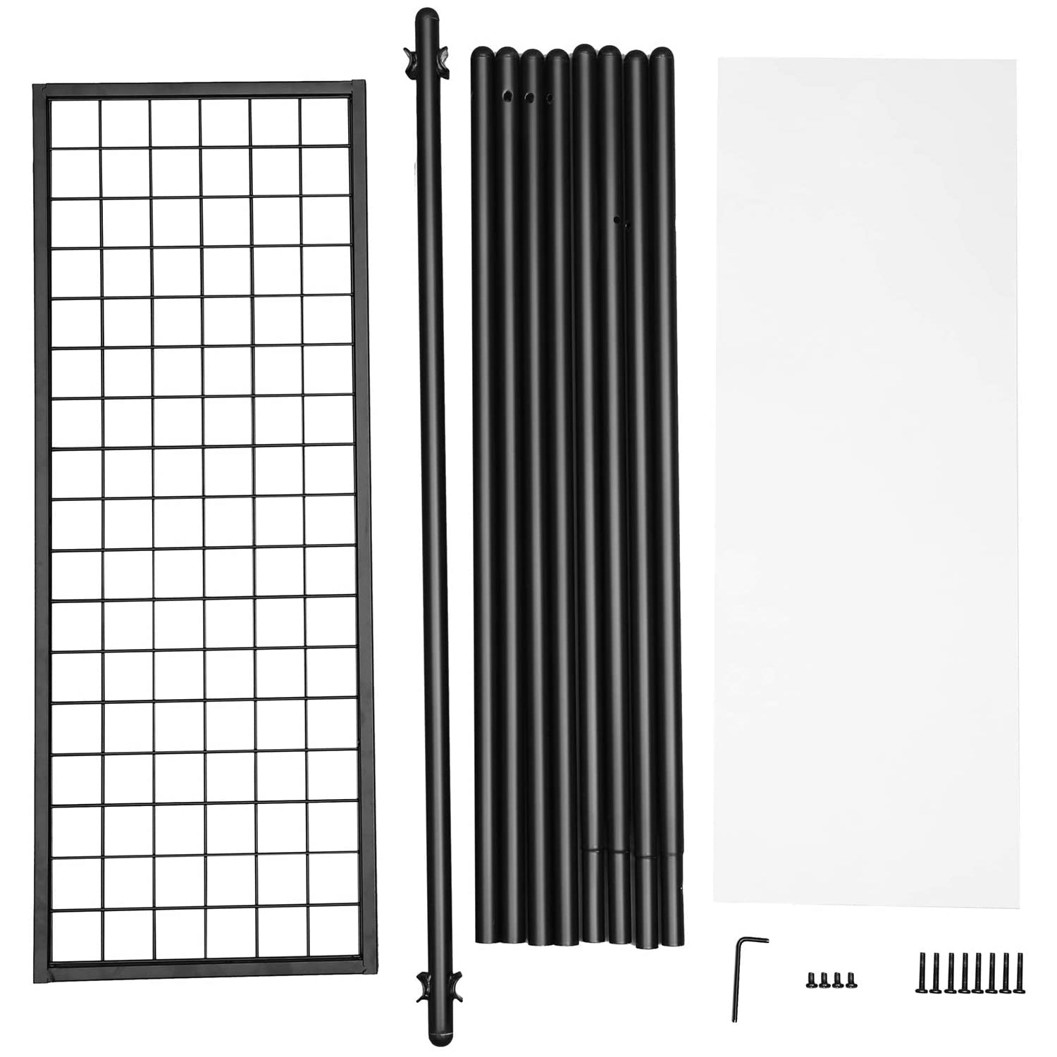 Stalak za odjeću s čeličnom konstrukcijom, 92,5 x 153 x 33,5 cm, mat crna | SONGMICS-vitahome.hr
