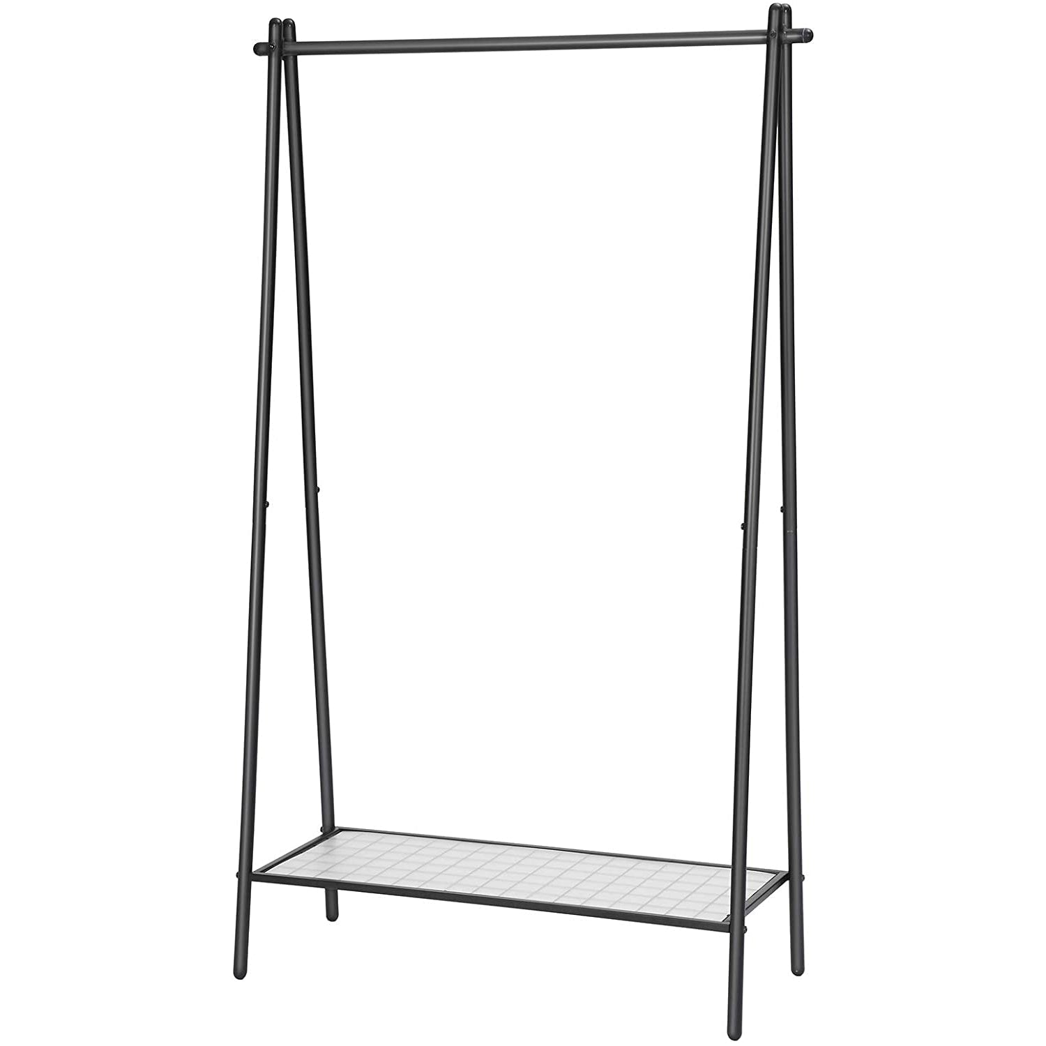 Stalak za odjeću s čeličnom konstrukcijom, 92,5 x 153 x 33,5 cm, mat crna | SONGMICS-vitahome.hr