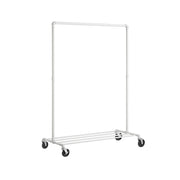 Stalak za odjeću s kotačima, nosivosti do 90kg, 100 x 49 x 163 cm, bijeli | SONGMICS