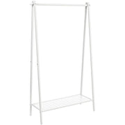 Stalak za odjeću s policom, od čelika, 33,5 x 92,5 x 153 cm, bijeli | SONGMICS-SONGMICS-Vita Home