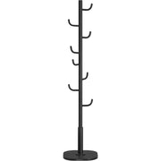 Stalak za odjeću u obliku kaktusa, visine 175,3 cm, u crnoj boji.