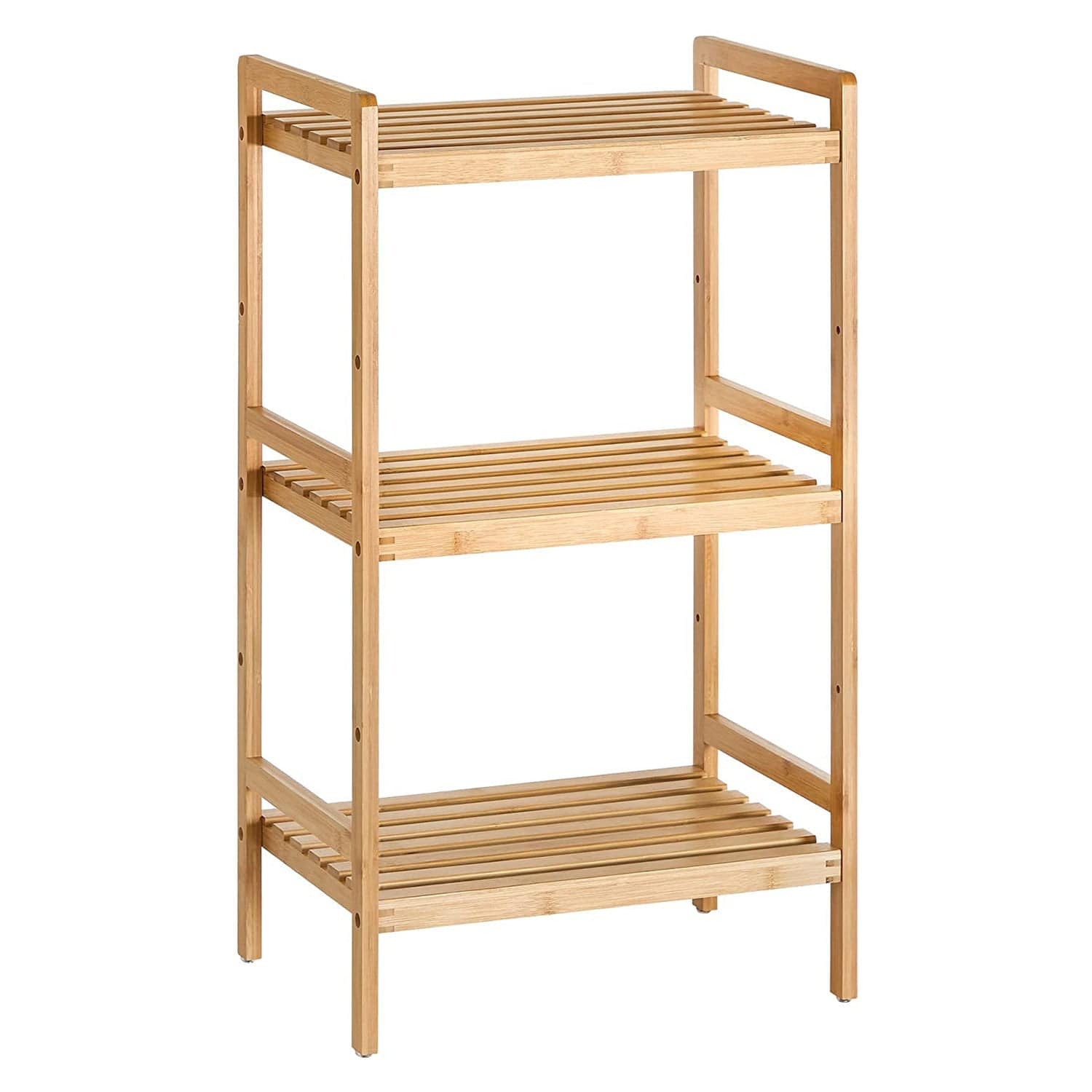 Stalak za pohranu s 3 police od bambusa 45 x 80 x 31,5 cm | SONGMICS-vitahome.hr