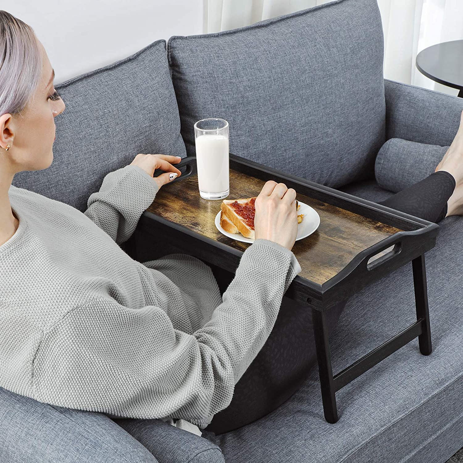 Stalak za prijenosno računalo, poslužavnik za doručak 50 x 30 x 26 cm | SONGMICS-vitahome.hr