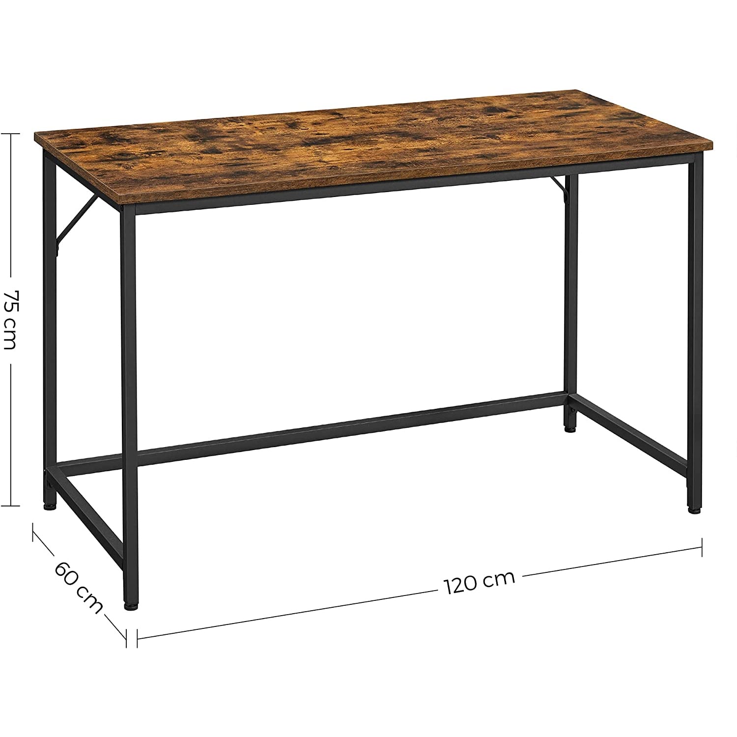 Stol, Računalni stol, Mali uredski stol, 120 x 75 x 60 cm | Vasagle-vitahome.hr