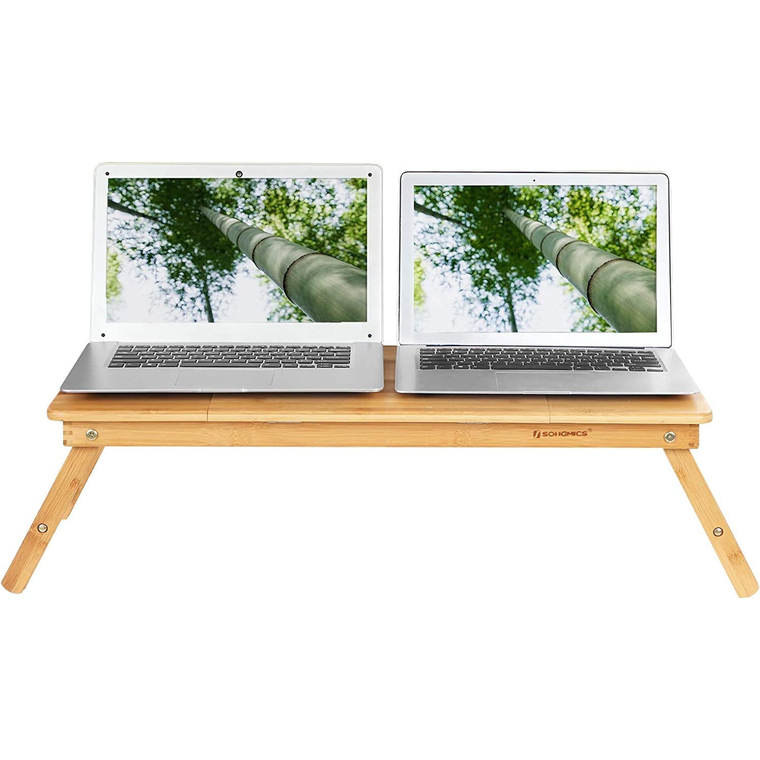 Stol za laptop od bambusa, sklopivi poslužavnik za doručak | SONGMICS-vitahome.hr