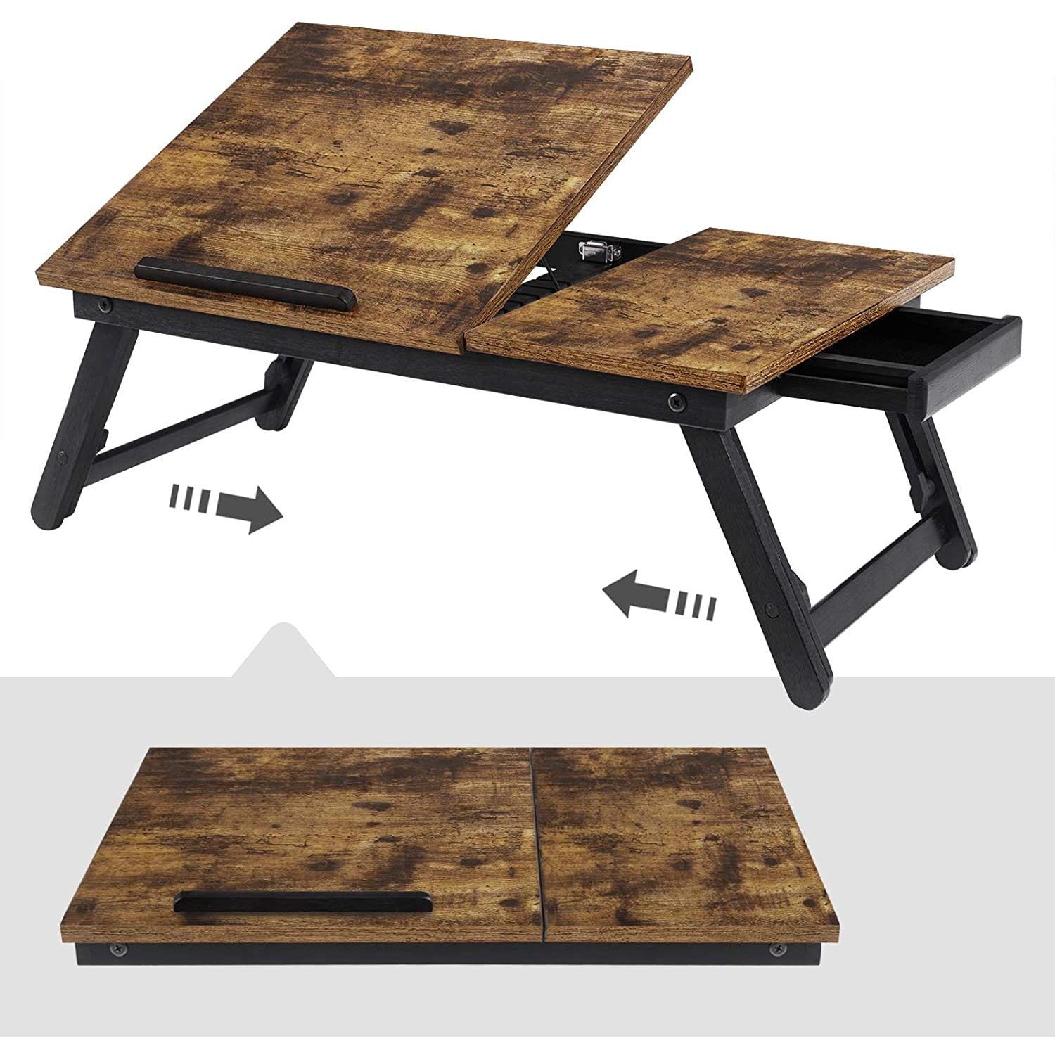 Stol za prijenosno računalo, poslužavnik za doručak 55 x 35 x 23 cm | SONGMICS-vitahome.hr