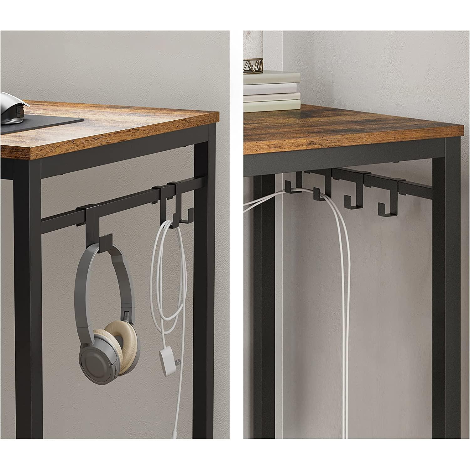 stol za računalo, stol s 8 kuka, 120 x 60 x 75 cm | Vasagle-vitahome.hr