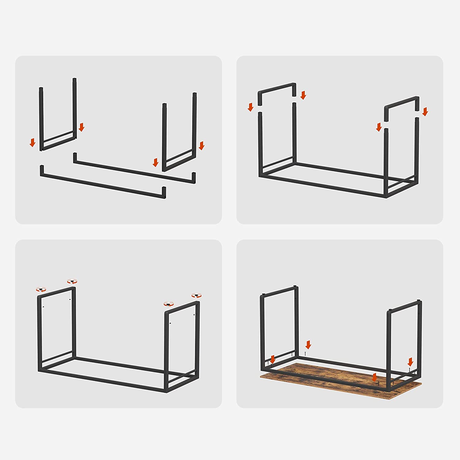 stol za računalo, stol s 8 kuka, 120 x 60 x 75 cm | Vasagle-vitahome.hr