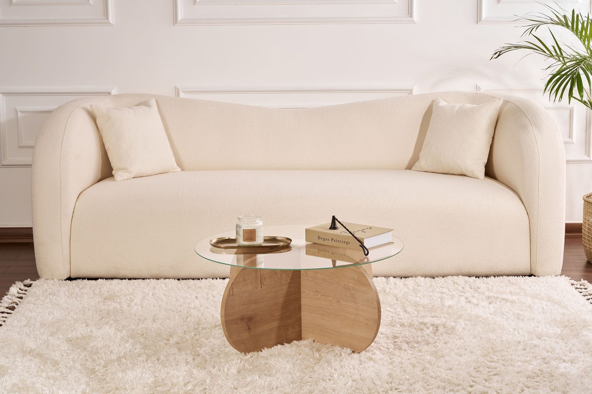 Stolić za kavu Aeris - Sapphire Oak, Transparent | AG-vitahome.hr