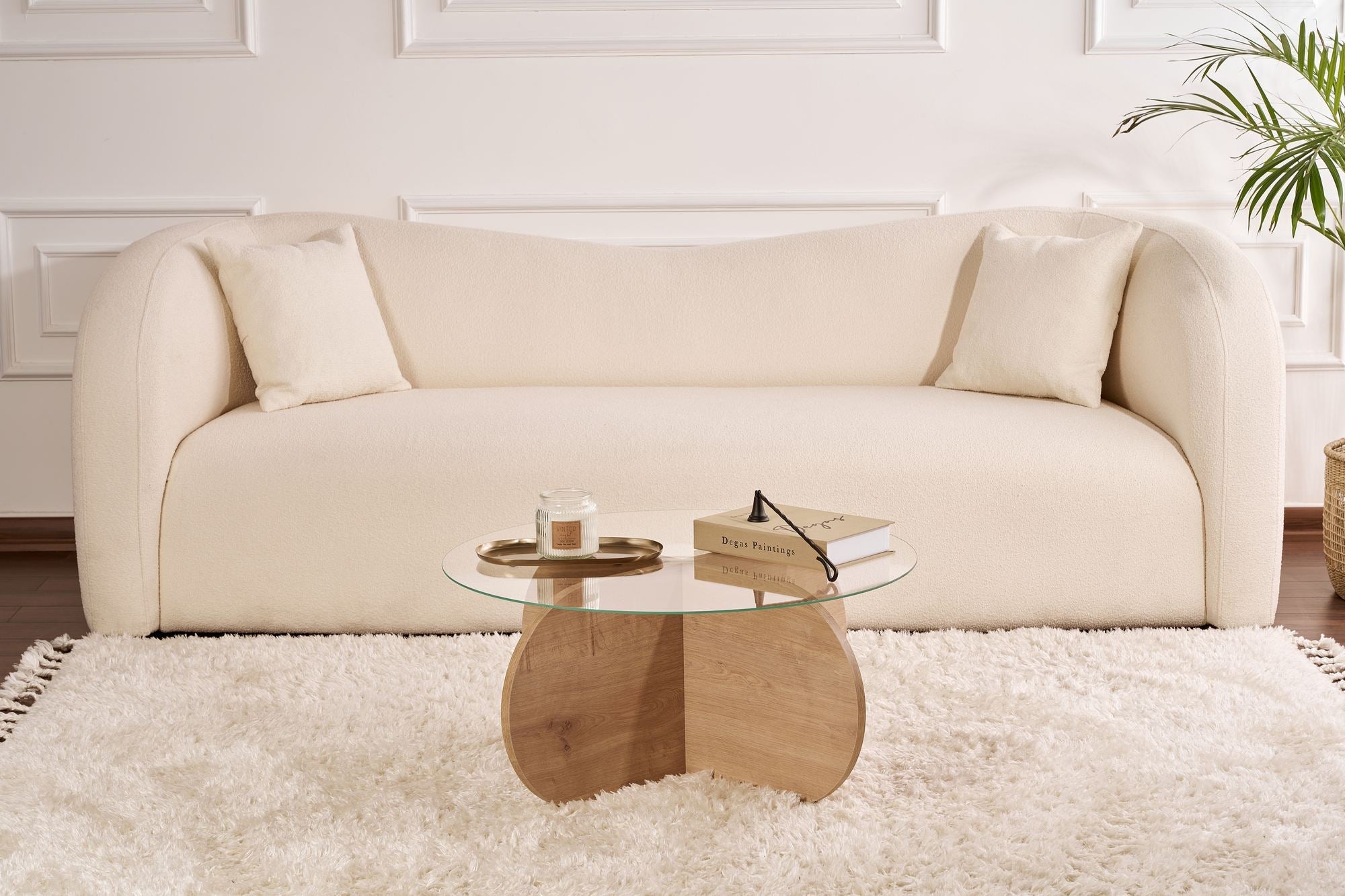 Stolić za kavu Aeris - Sapphire Oak, Transparent | AG-vitahome.hr