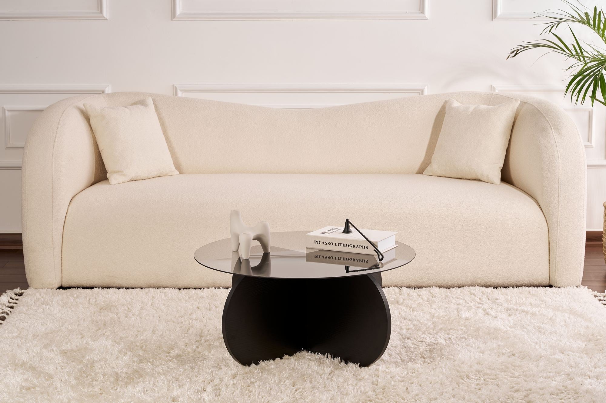 Stolić za kavu Aeris - Wood Black, Transparent | AG-vitahome.hr