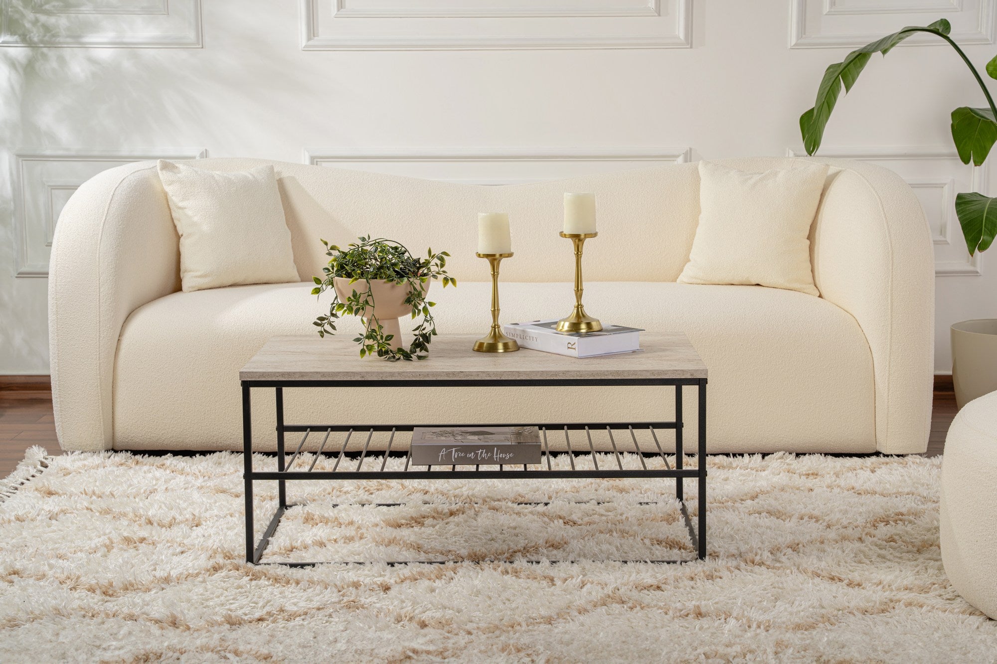 Stolić za kavu Asude - Black, Travertine | AG-vitahome.hr