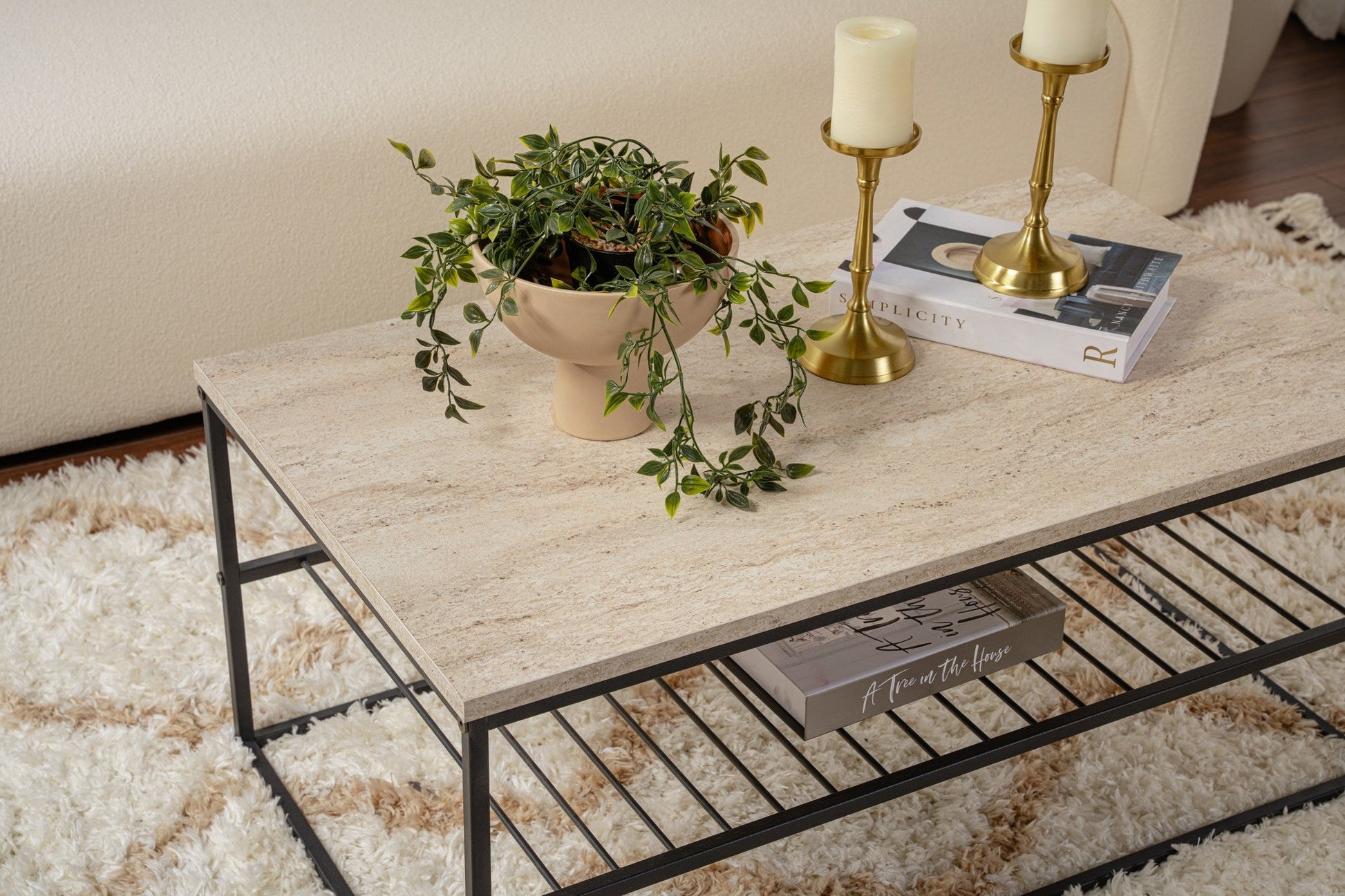 Stolić za kavu Asude - Black, Travertine | AG-vitahome.hr