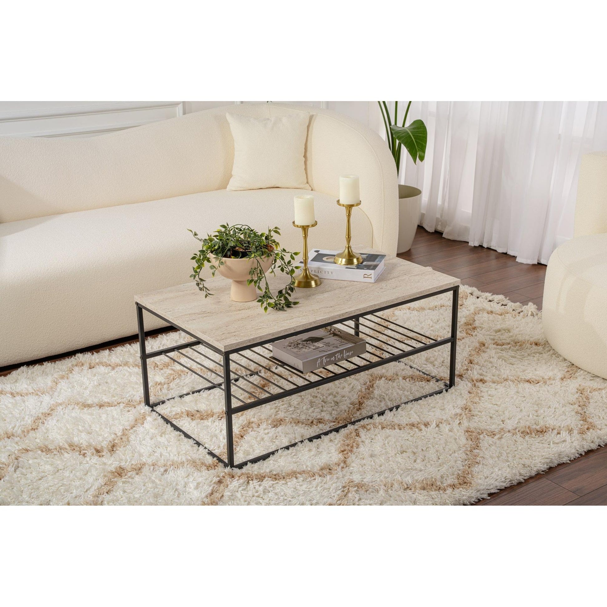 Stolić za kavu Asude - Black, Travertine | AG-vitahome.hr