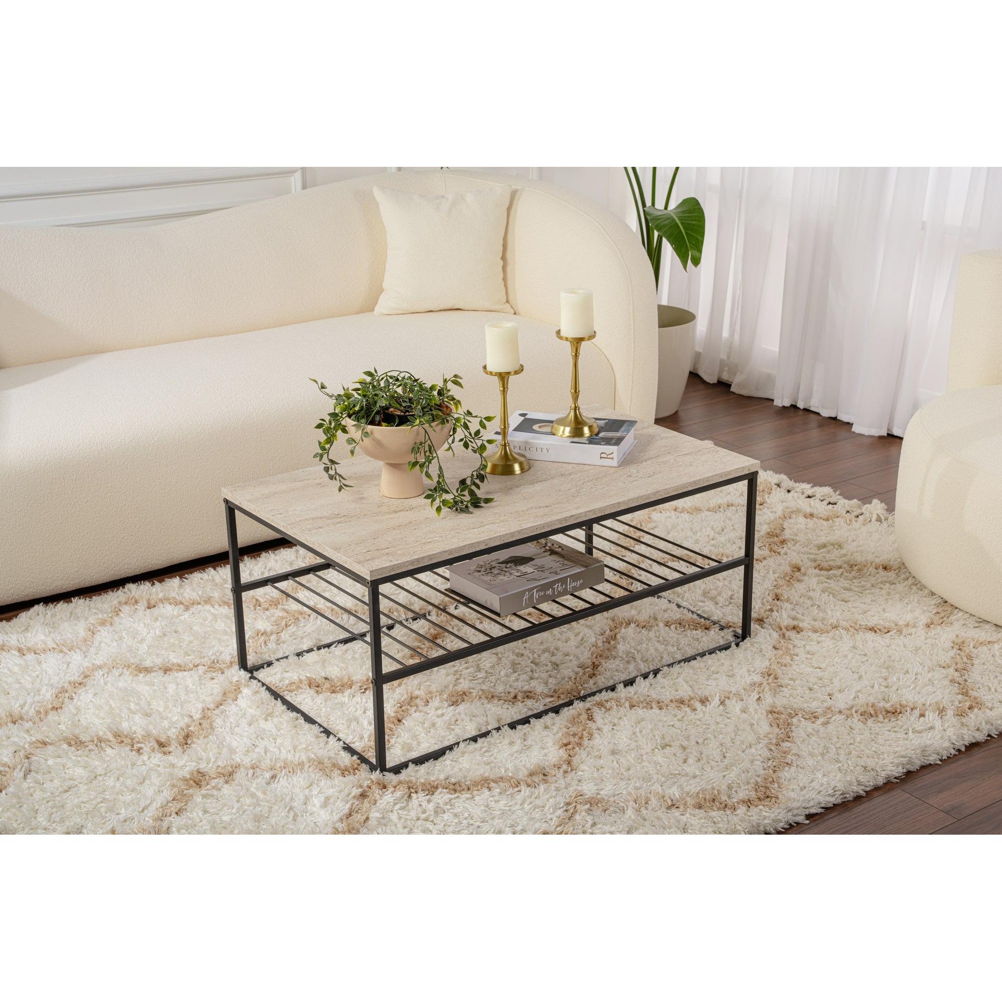 Stolić za kavu Asude - Black, Travertine | AG-vitahome.hr