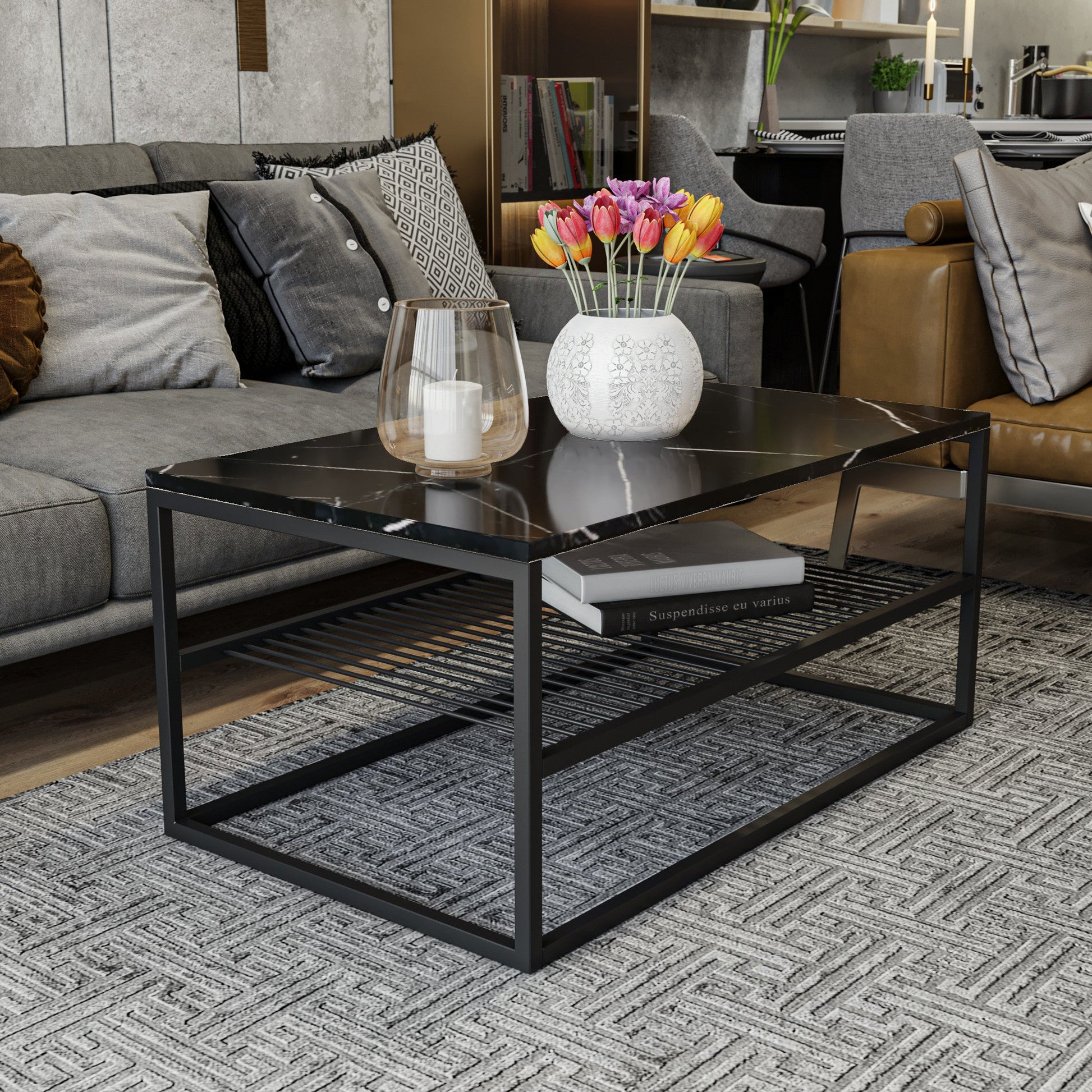 Stolić za kavu Asude - Black | AG-vitahome.hr
