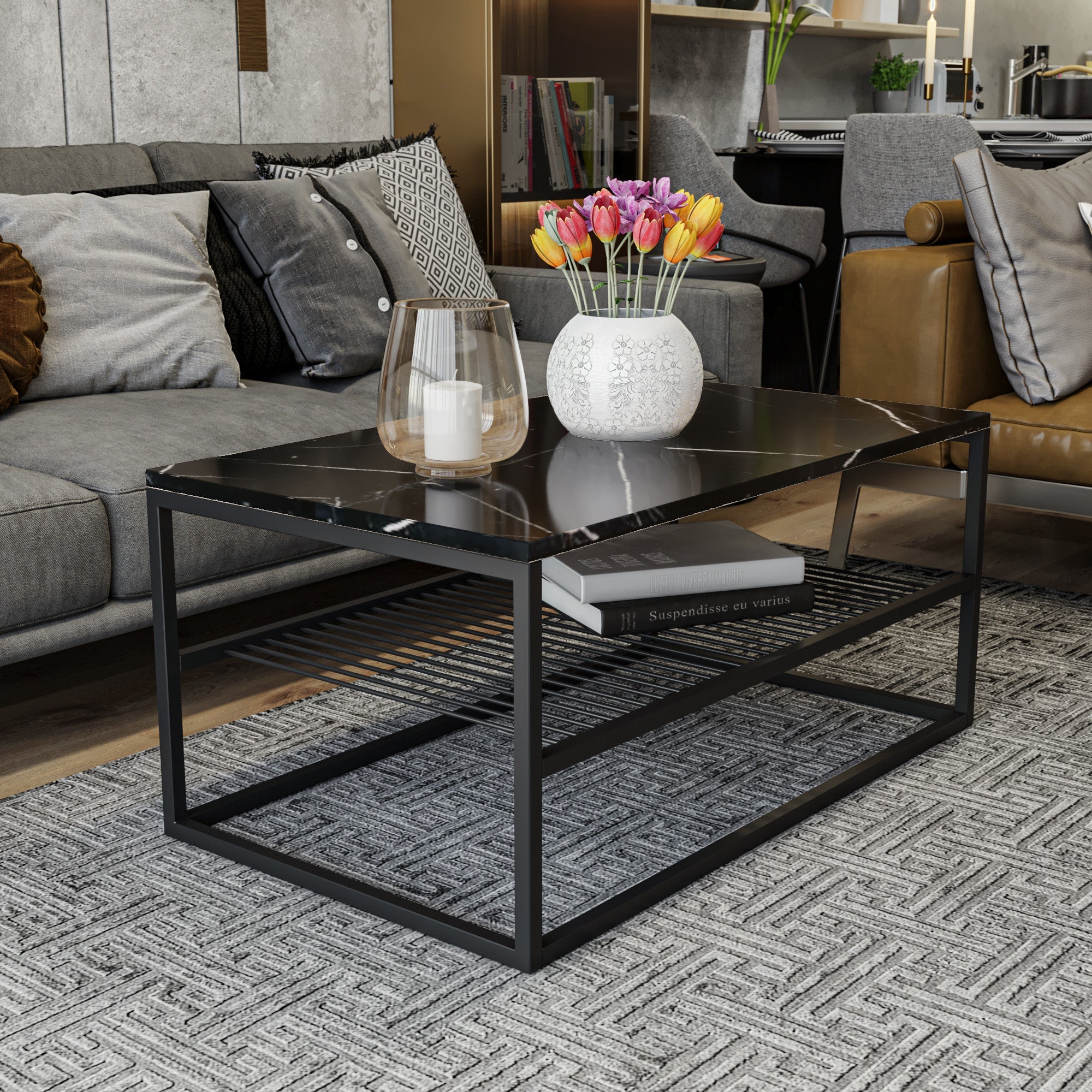 Stolić za kavu Asude - Black | AG-vitahome.hr