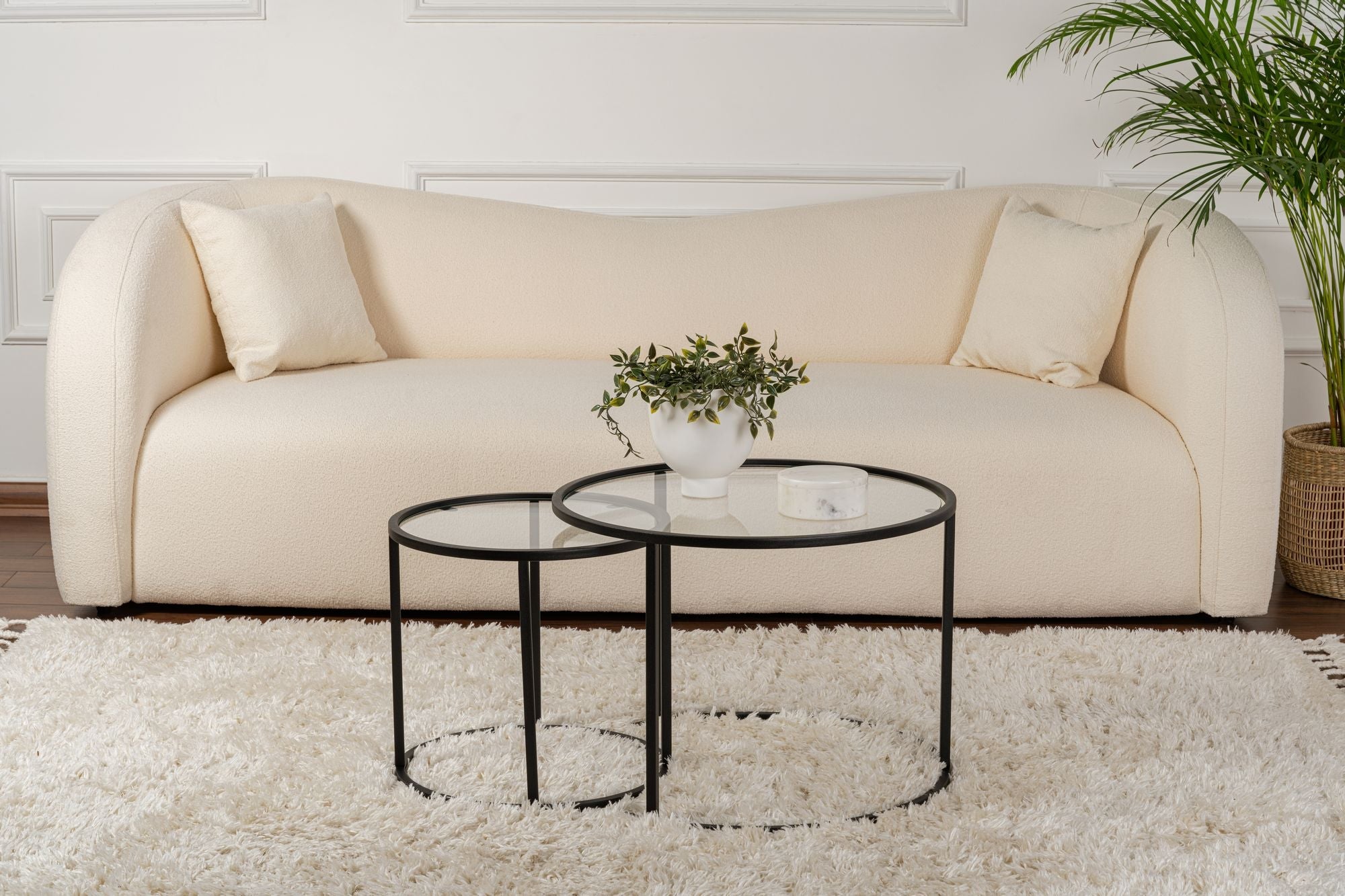 Stolić za kavu Aurum - 60, 42 - Black, Transparent | AG-vitahome.hr