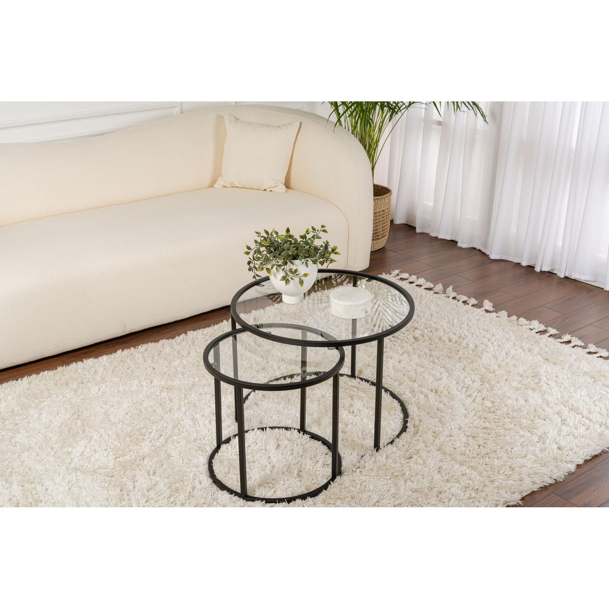 Stolić za kavu Aurum - 60, 42 - Black, Transparent | AG-vitahome.hr