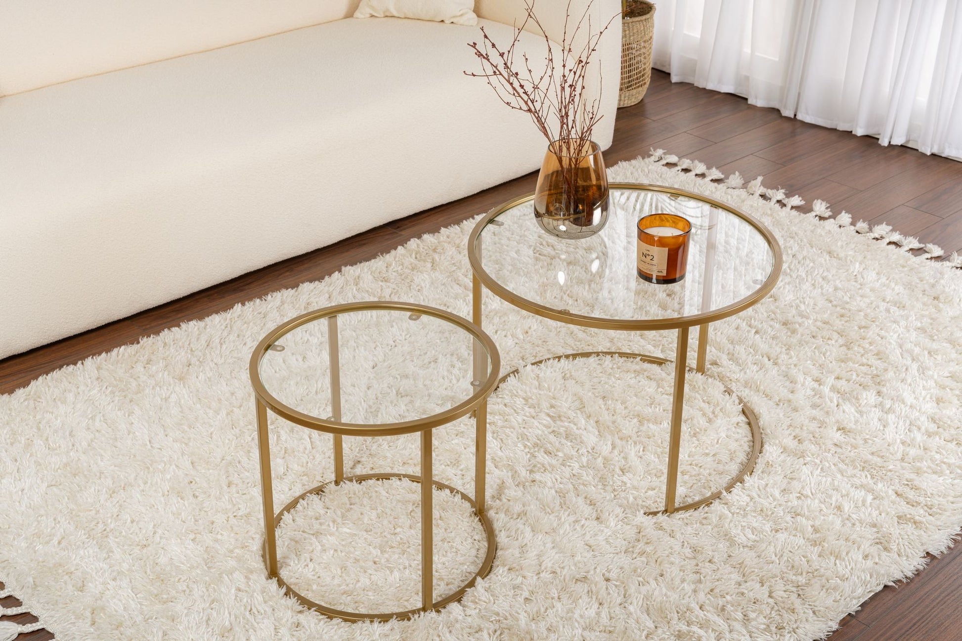 Stolić za kavu Aurum - 60, 42 - Gold, Transparent | AG-vitahome.hr