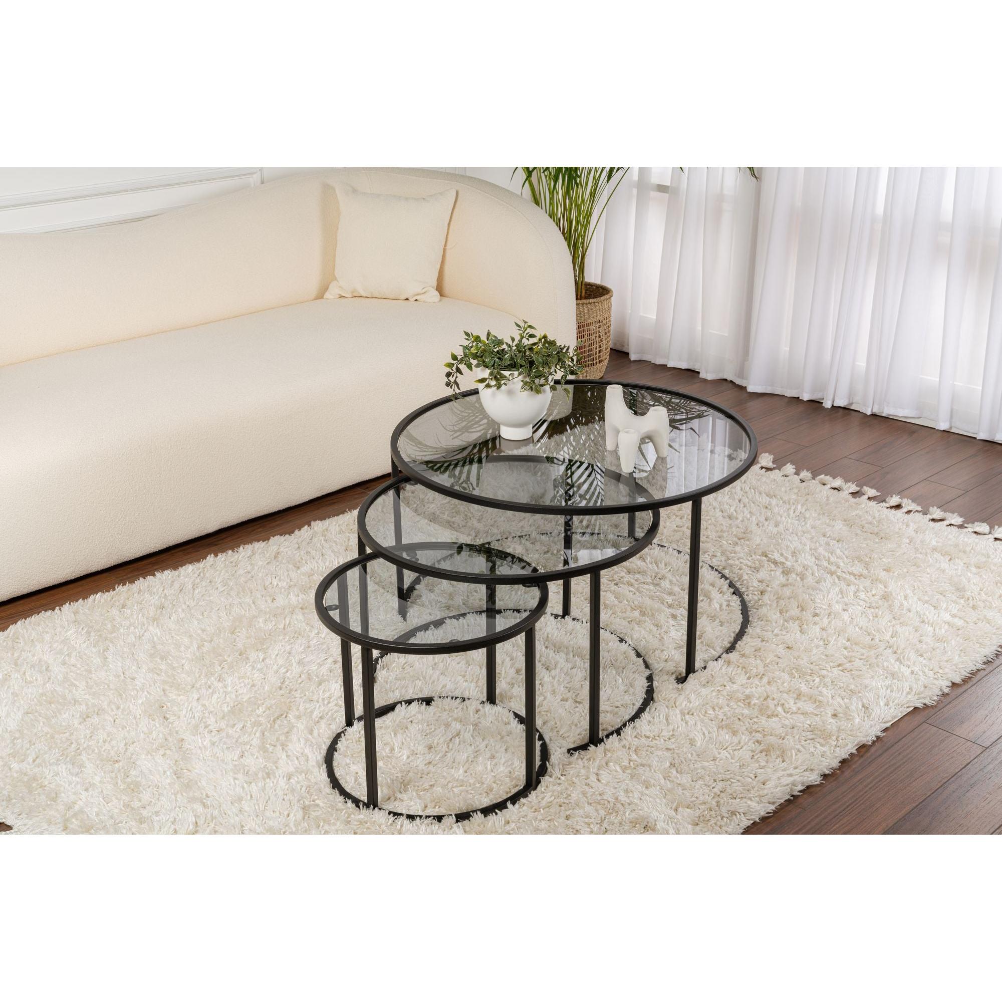 Stolić za kavu Aurum - 80, 60, 42 - Black, Grey | AG-vitahome.hr