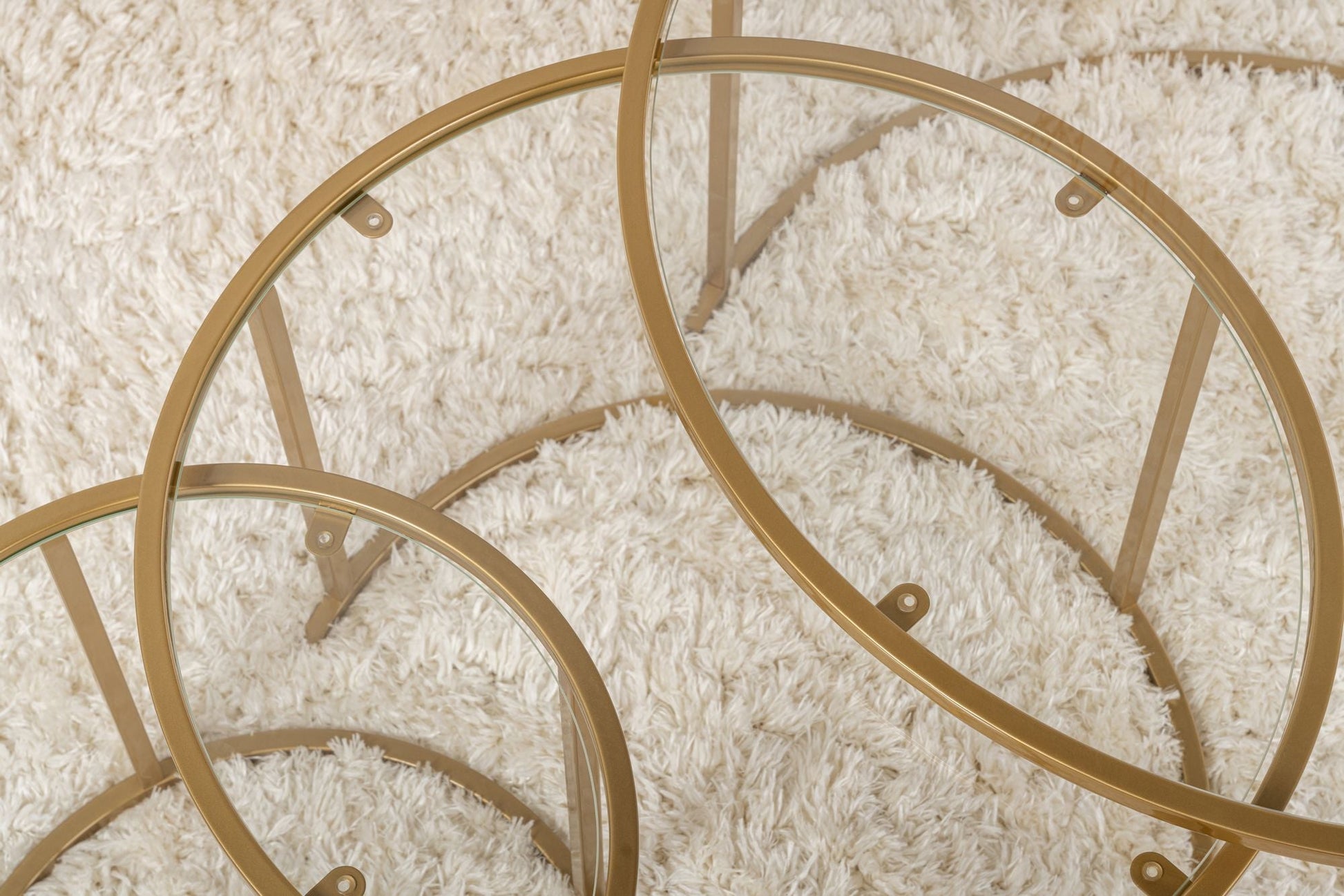 Stolić za kavu Aurum - 80, 60, 42 - Gold, Transparent | AG-vitahome.hr